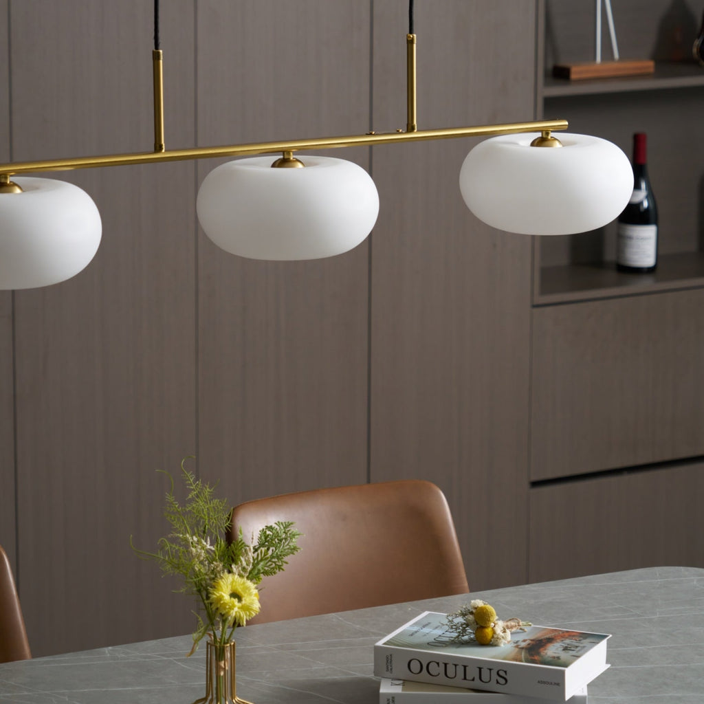 Modern Glass Pendant Light With Tri-Colour LED Glow — Ashbury Home & Living