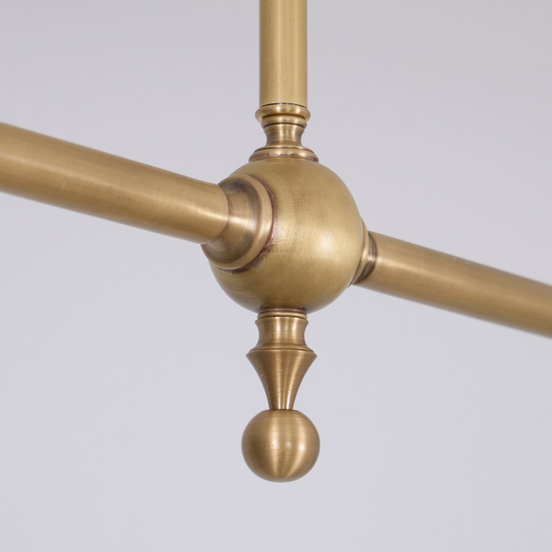 Modern Brass Pendant Light With Ceramic Shades for Dining Room — Ashbury Home & Living