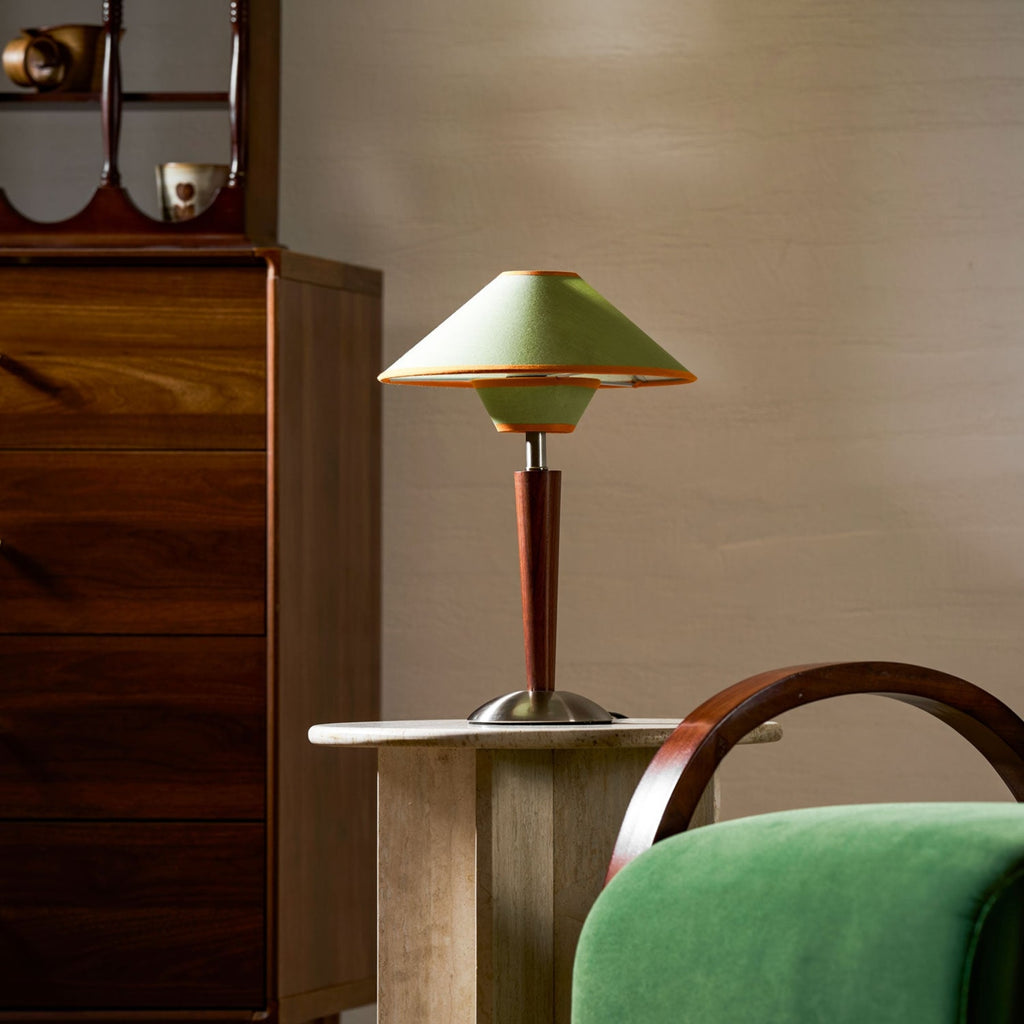 Modern Wood Table Lamp With Fabric Shade for Living Room — Ashbury Home & Living