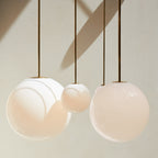 Modern Glass Pendant Light With Integrated LED for Dining Room — Ashbury Home & Living