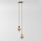 Contemporary Travertine Stone Pendant Light With Dimmable Glow — Ashbury Home & Living
