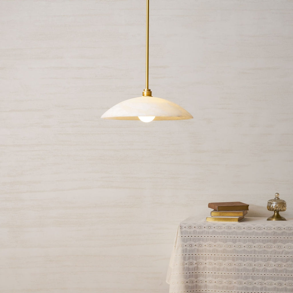 Modern Marble and Copper Pendant Light for Dining Room — Ashbury Home & Living