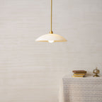 Modern Marble and Copper Pendant Light for Dining Room — Ashbury Home & Living