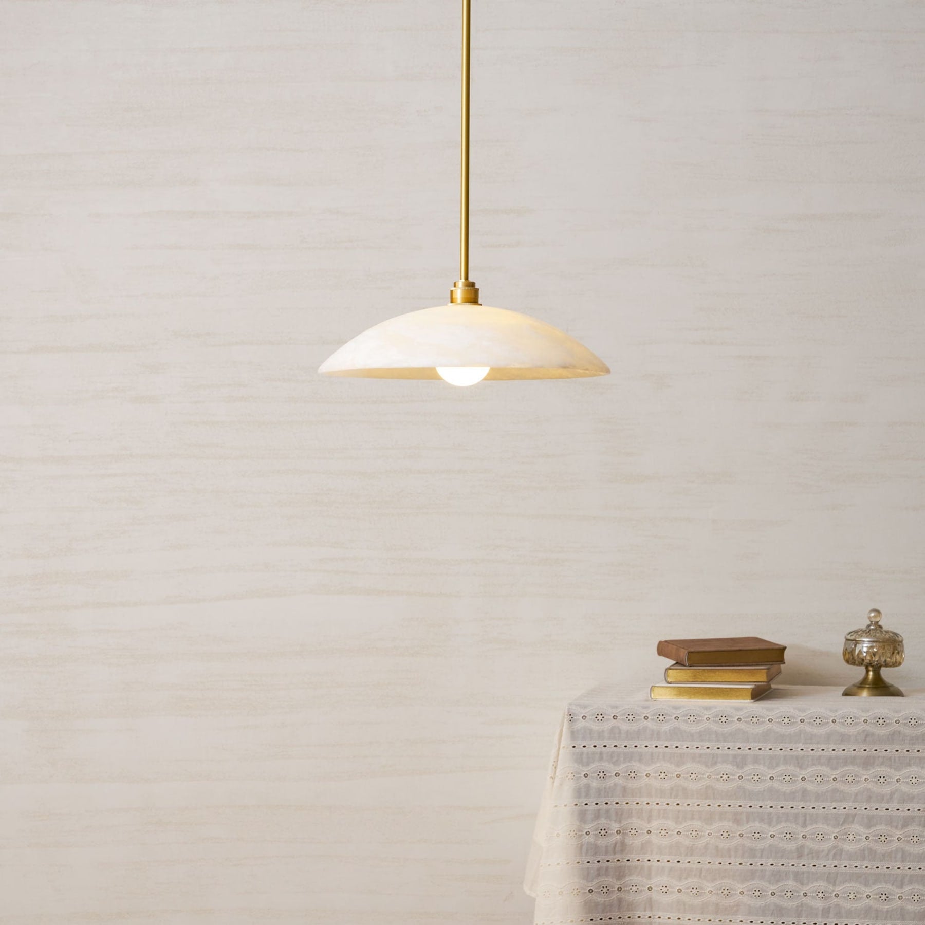 Modern Marble and Copper Pendant Light for Dining Room — Ashbury Home & Living