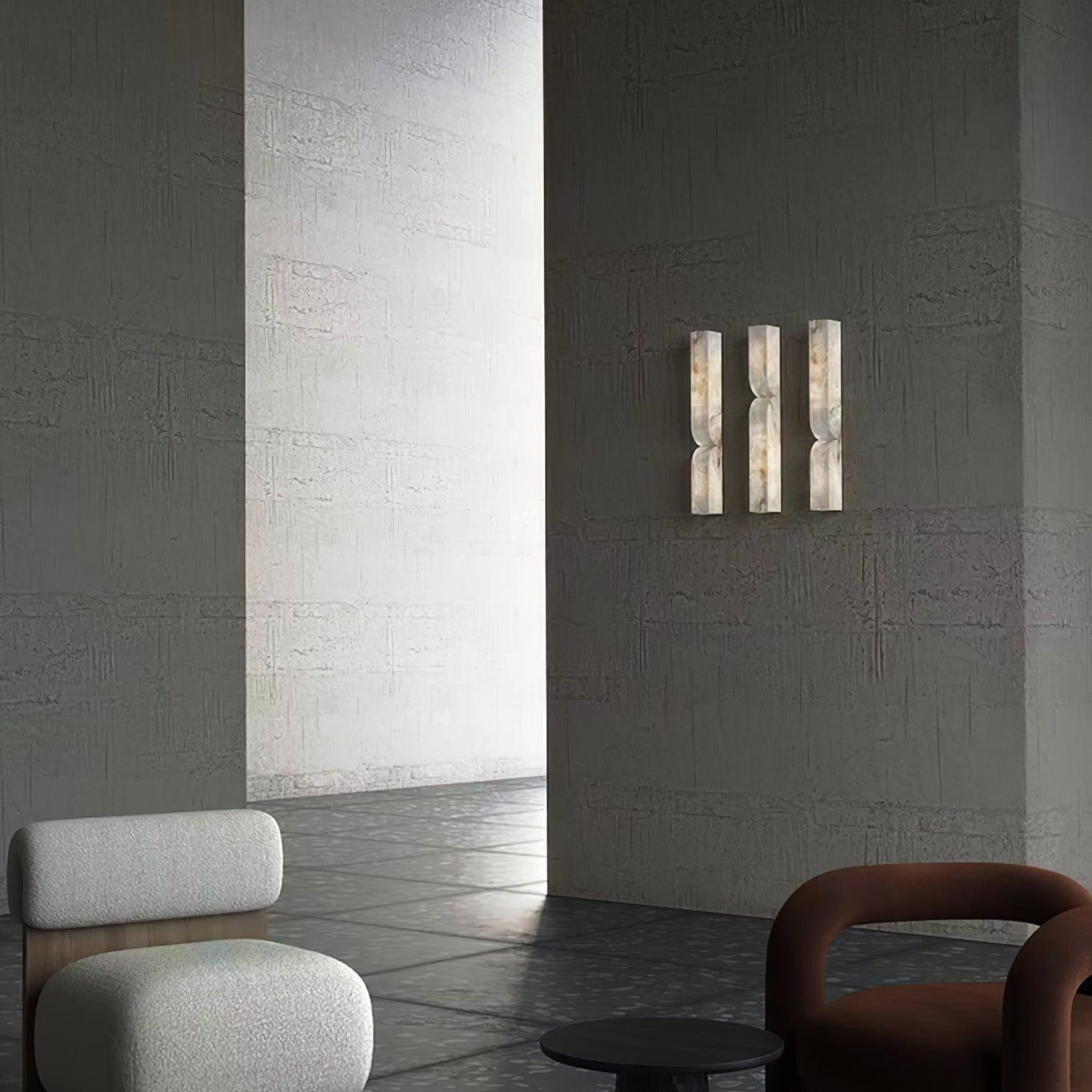 Modern Marble Wall Light With Warm LED Glow for Living Room — Ashbury Home & Living
