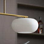 Modern Glass Pendant Light With Tri-Colour LED Glow — Ashbury Home & Living