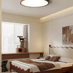 Minimalist Wood Flush Mount Ceiling Light With Slim Profile — Ashbury Home & Living