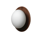 Nordic Natural Wood Wall Light LED Light With Globe Shade