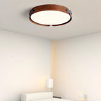 Scandinavian Wood Flush Mount Ceiling Light With Slim Low-Profile Design — Ashbury Home & Living