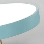 Modern Circular LED Flush Mount Ceiling Light With Iron Frame