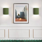 Nordic Resin Plaster Shade Wall Light With Up And Down Glow