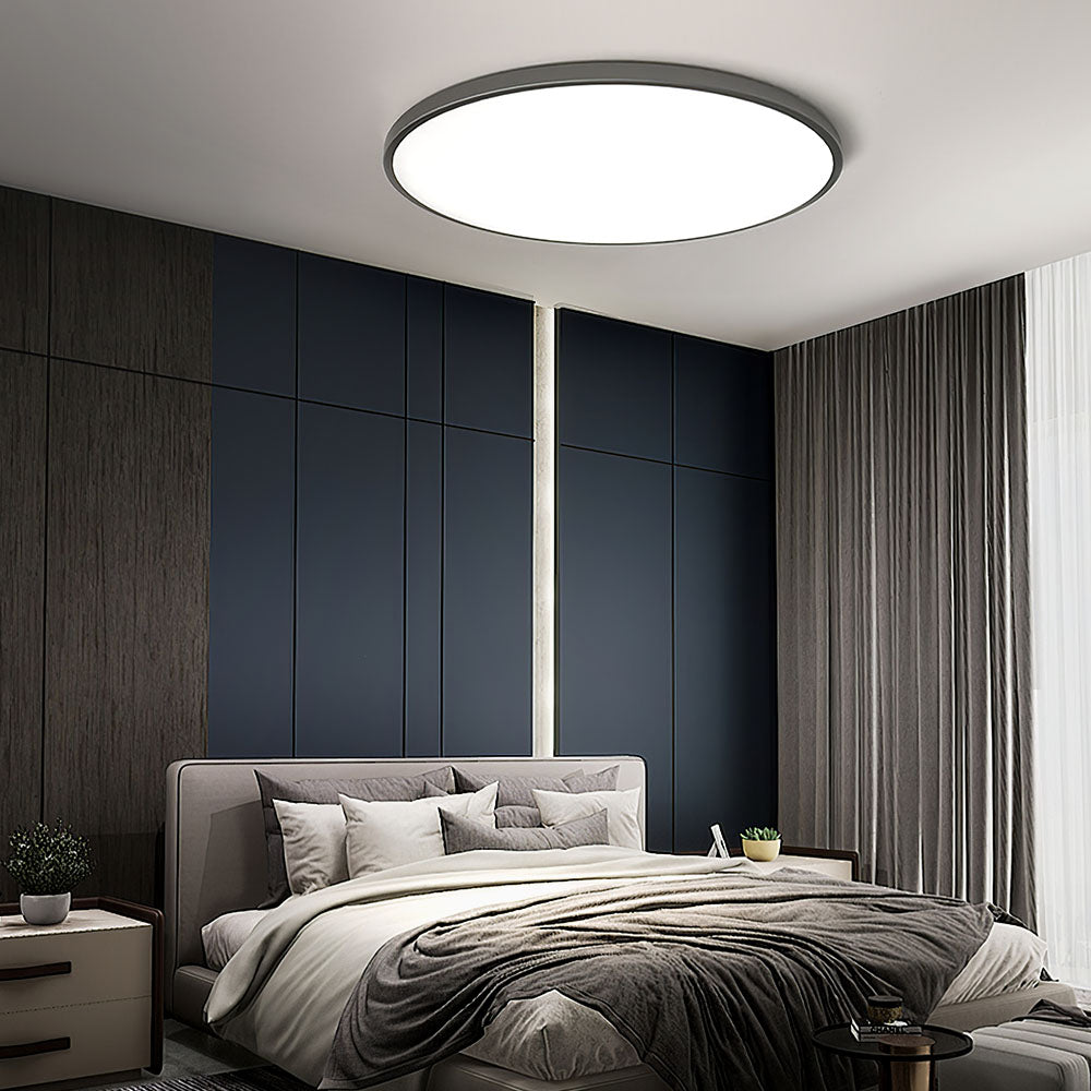 Minimalist Round LED Ceiling Light With Flush Mount Design