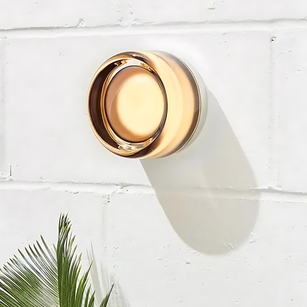 Modern Glass Wall Light With Adjustable LED Glow — Ashbury Home & Living