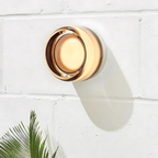 Modern Glass Wall Light With Adjustable LED Glow — Ashbury Home & Living