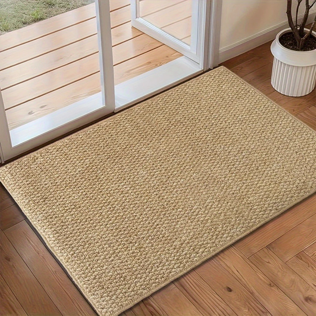 Indoor Doormat Woven Scandinavian Entrance Mat Water Resistant Machine Washable Polypropylene Door Mat for Hallway | Kitchen and Utility Room