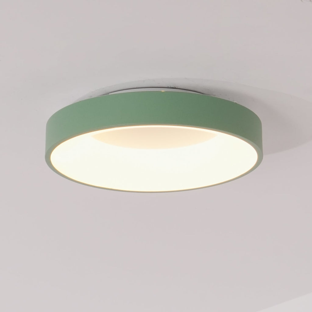 Modern Wrought Iron Flush Mount Ceiling Light With Tri-Colour LED Glow — Ashbury Home & Living