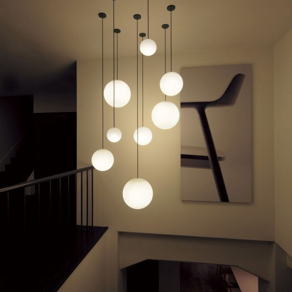 Modern Glass Pendant Light With Integrated LED for Dining Room — Ashbury Home & Living