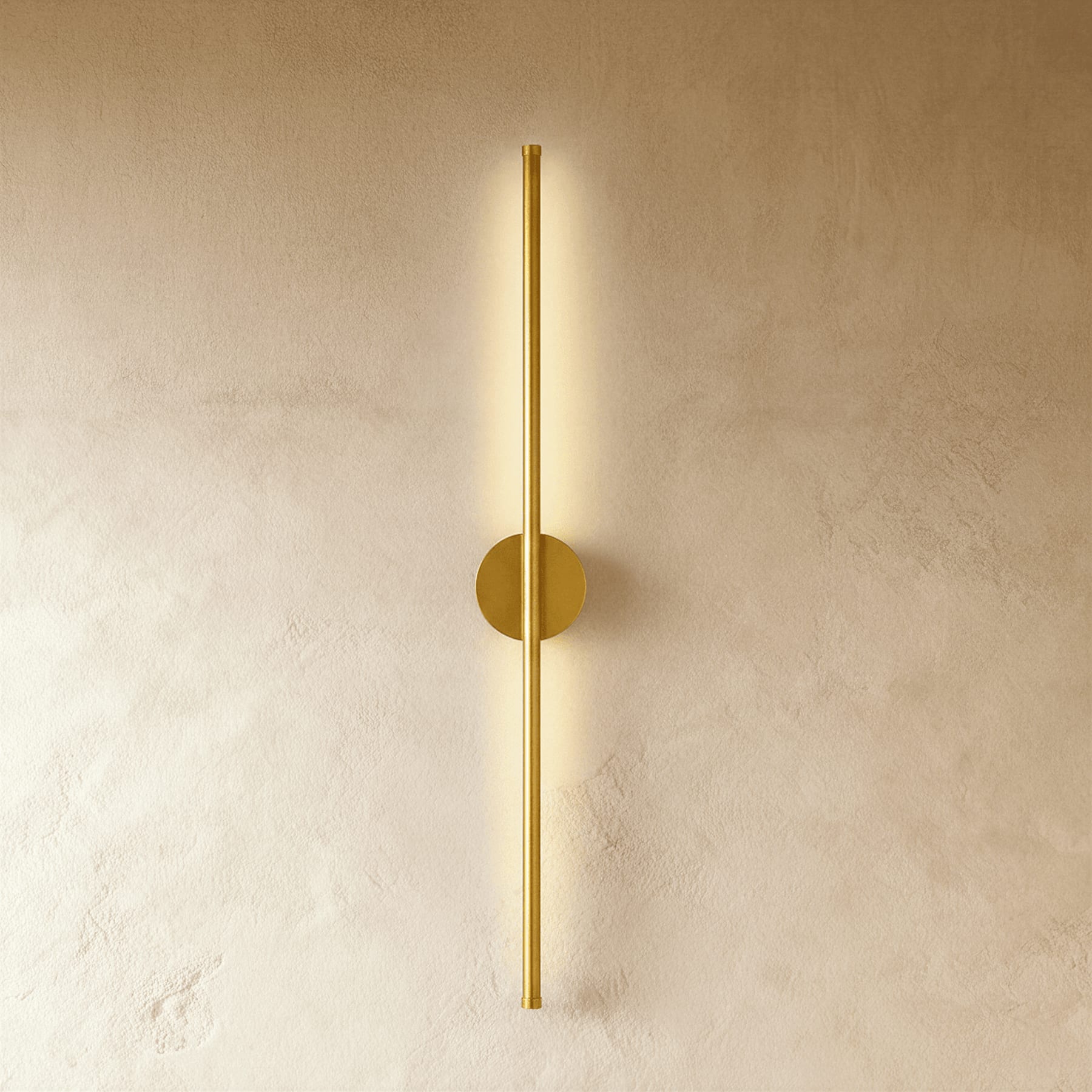 Modern Aluminium Wall Light for Living Room and Hallway in Gold — Ashbury Home & Living