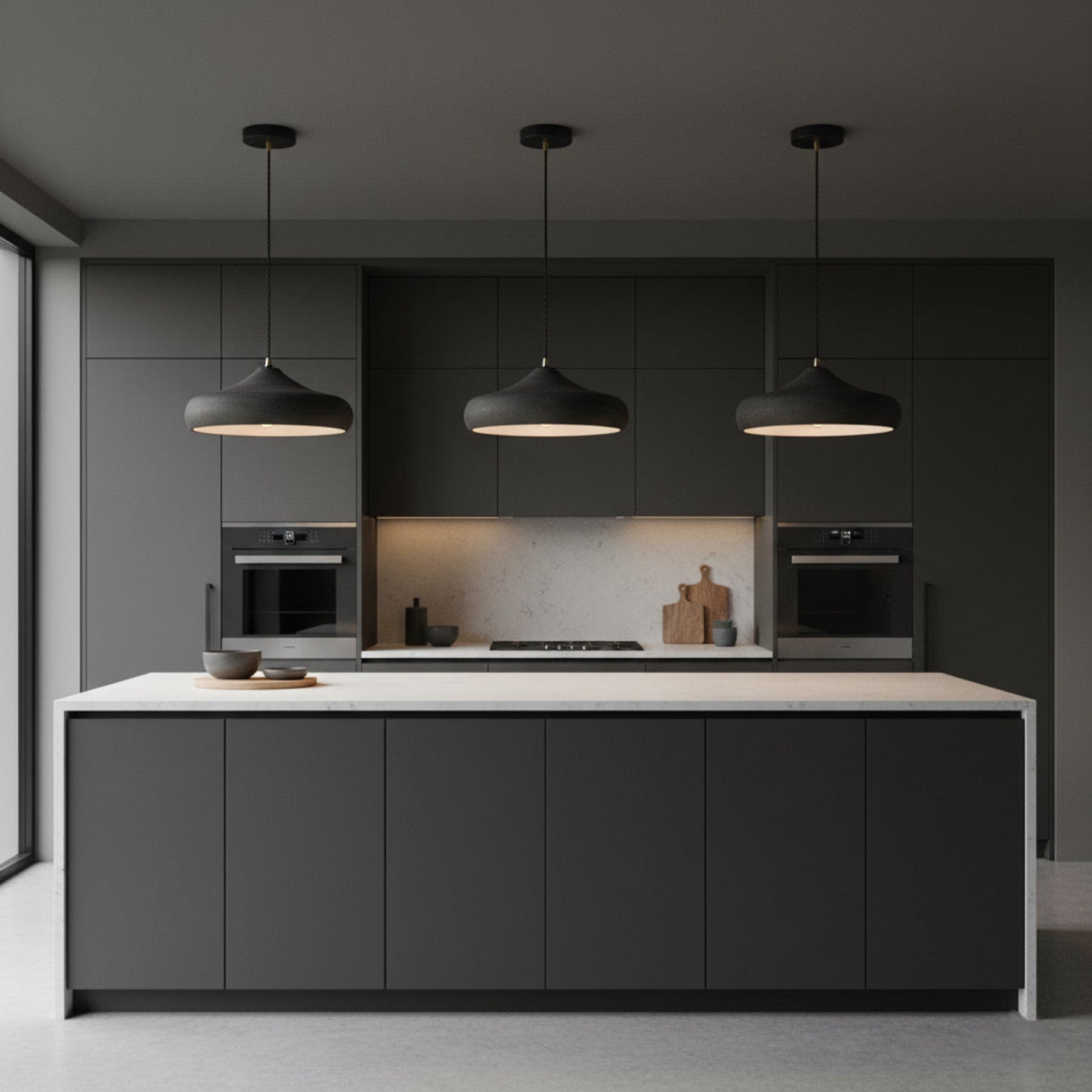 Contemporary Iron Pendant Light With Warm LED Glow — Ashbury Home & Living