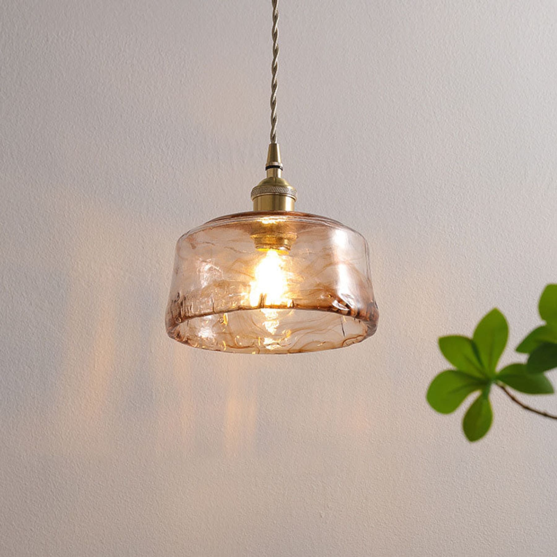 Modern Glass Pendant Light With Warm LED Glow — Ashbury Home & Living