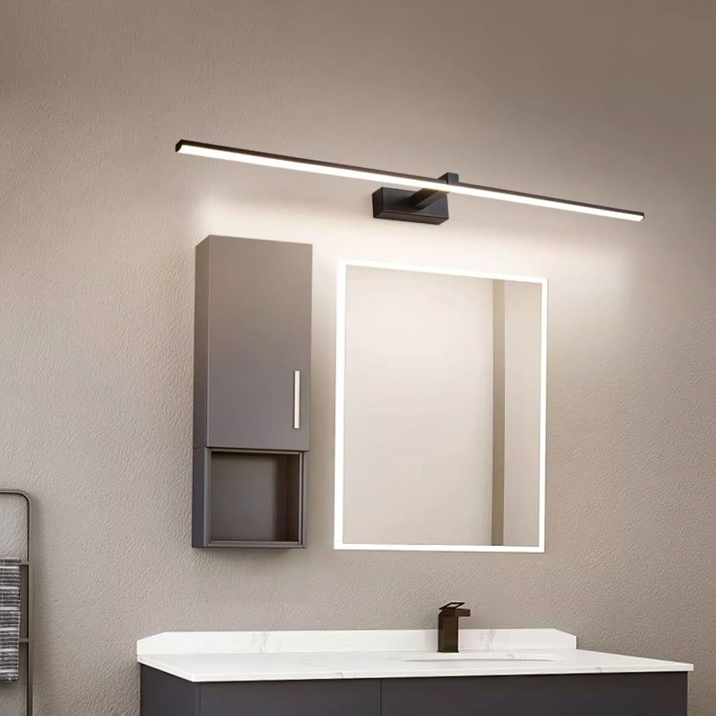 Modern Iron Linear Wall Light With Integrated LED for Hallway — Ashbury Home & Living