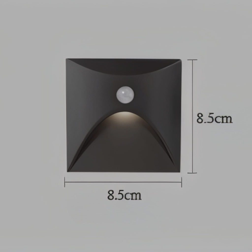 Contemporary Matte Metal Wall Light With Motion Sensor Option for Hallways — Ashbury Home & Living
