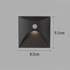 Contemporary Matte Metal Wall Light With Motion Sensor Option for Hallways — Ashbury Home & Living