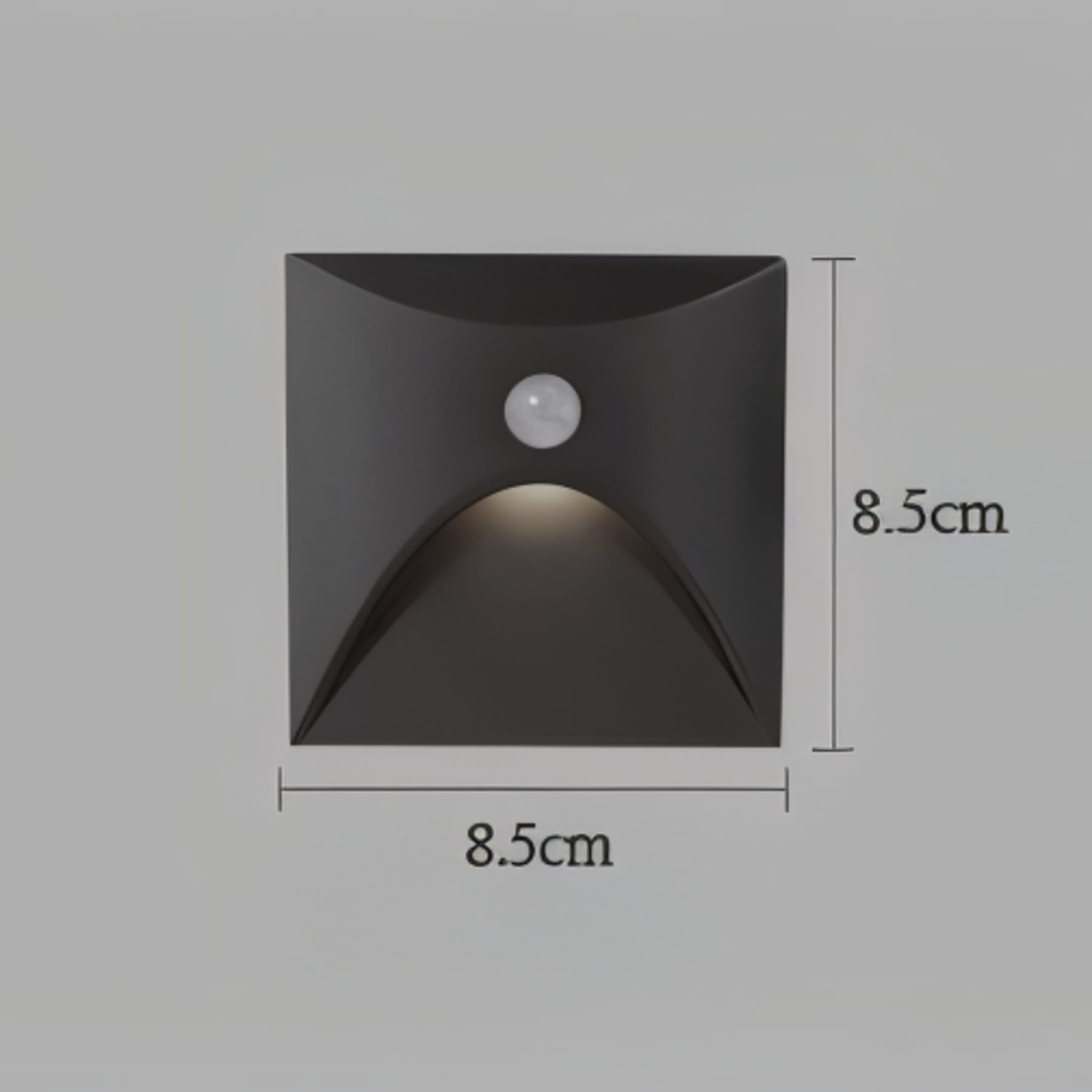 Contemporary Matte Metal Wall Light With Motion Sensor Option for Hallways — Ashbury Home & Living