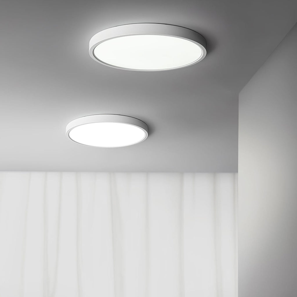 Minimalist Iron Flush Mount Ceiling Light With Slim Low-Profile Design — Ashbury Home & Living