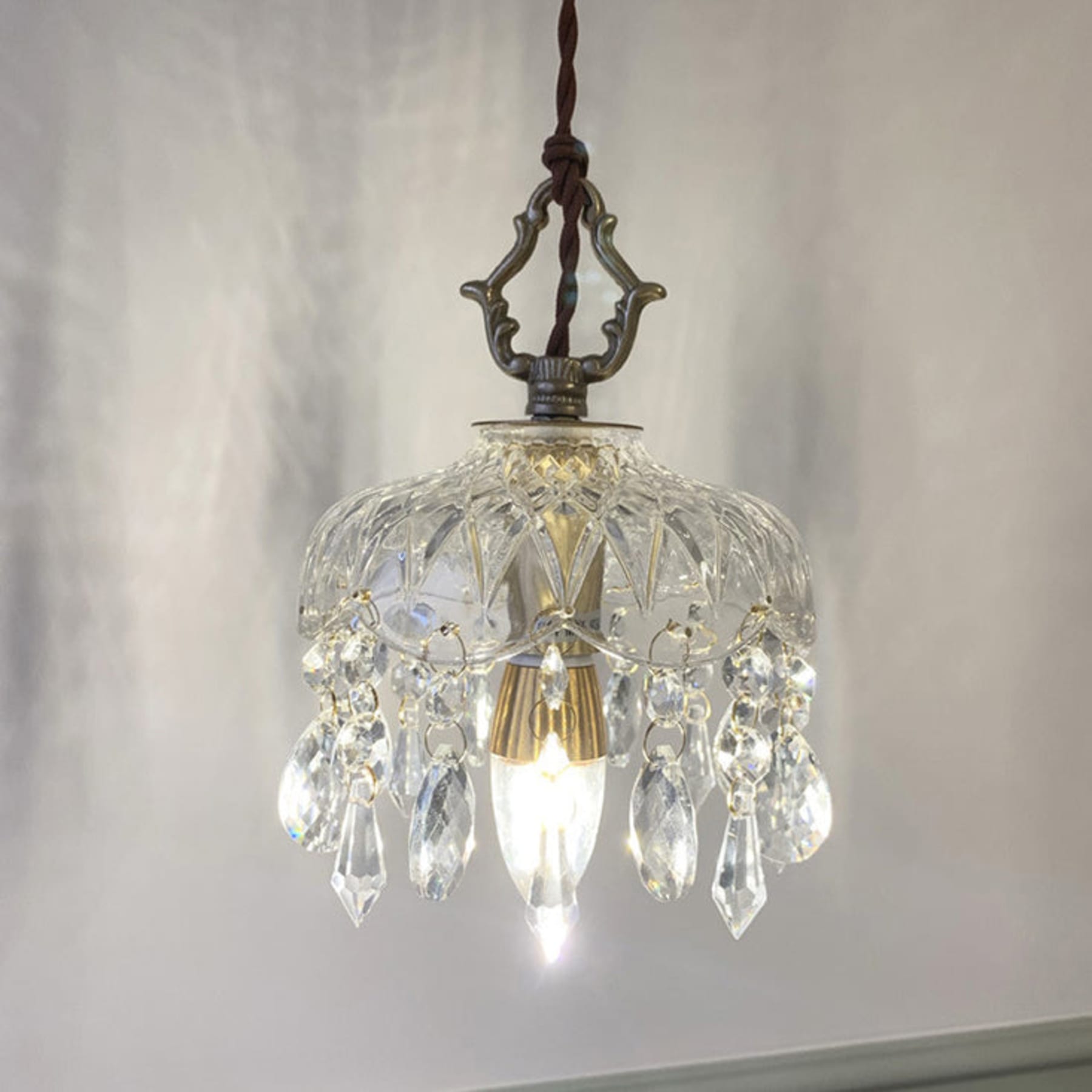 Retro Glass Pendant Light With Included Bulb for Dining Room — Ashbury Home & Living