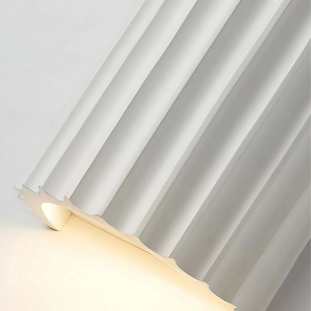 Nordic Resin Plaster Shade Wall Light With Up And Down Glow
