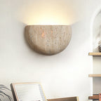 Modern Travertine Stone Wall Light for Living Room — Ashbury Home & Living