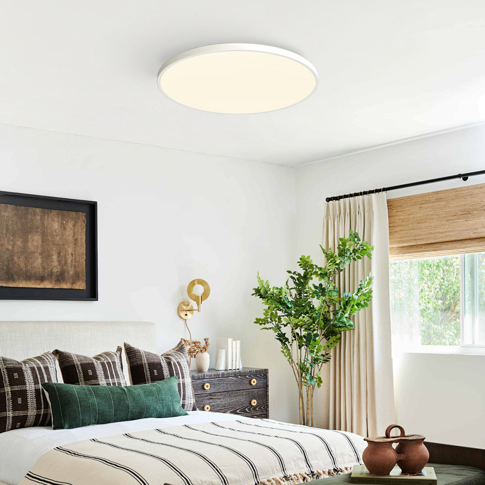 Minimalist Round LED Ceiling Light With Flush Mount Design