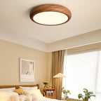 Scandinavian Wood Flush Mount Ceiling Light for Living Room — Ashbury Home & Living
