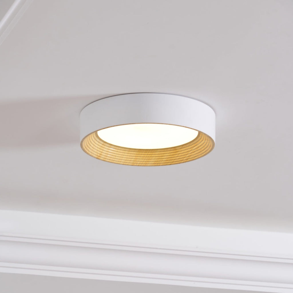 Scandinavian Wood Flush Mount Ceiling Light for Living Room — Ashbury Home & Living