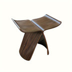 Butterfly Stool Solid Wood Bentwood Stool Mid-Century Design Armless Wooden Seat and Side Table for Living Room | Entrance and Bedroom