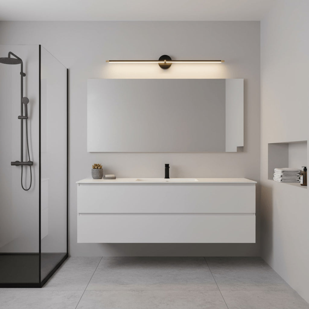 Minimalist Metal Linear Wall Light With Warm LED Glow — Ashbury Home & Living
