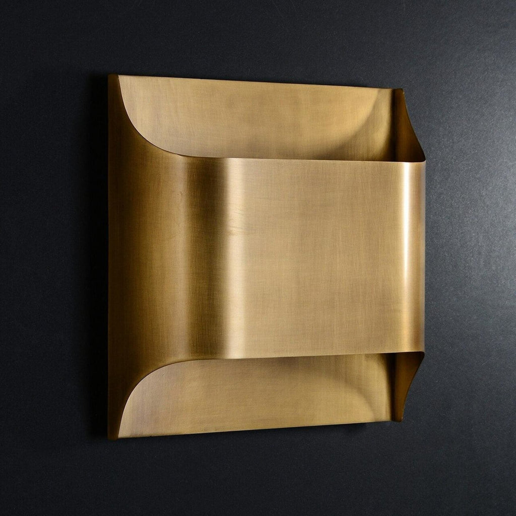 Modern Brass Wall Light With Warm LED Glow for Living Room — Ashbury Home & Living