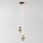 Contemporary Travertine Stone Pendant Light With Dimmable Glow — Ashbury Home & Living