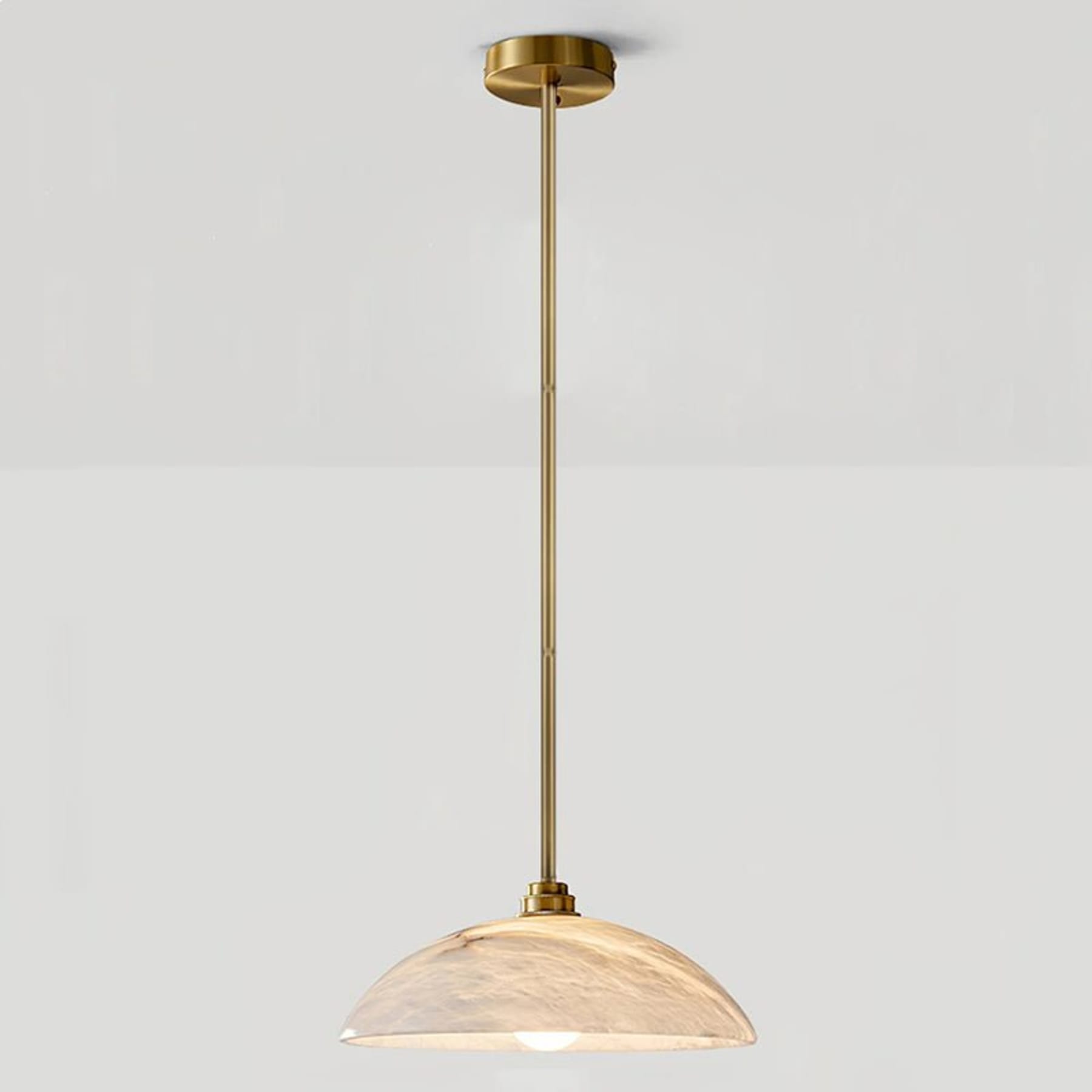 Modern Marble and Copper Pendant Light for Dining Room — Ashbury Home & Living