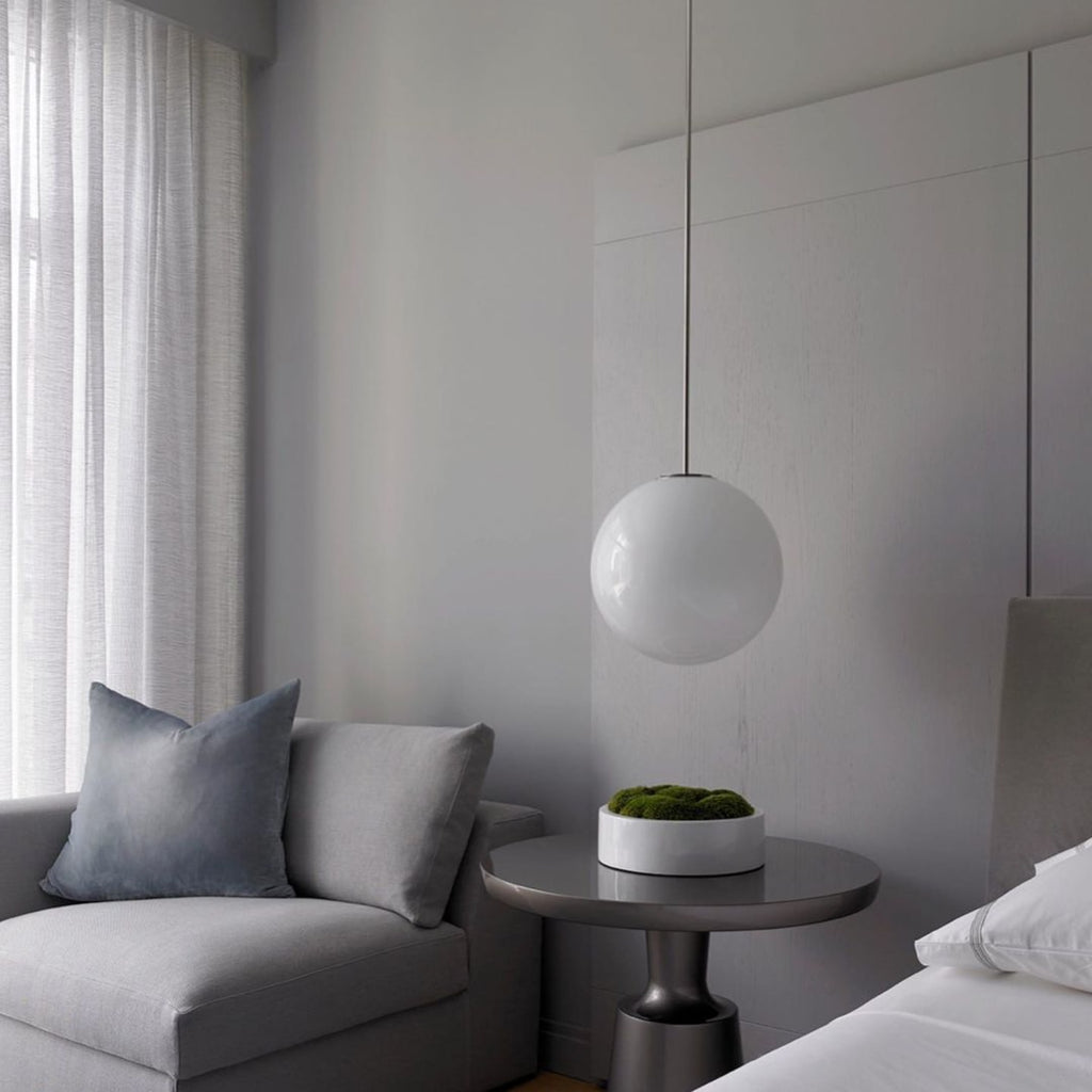 Modern Glass Pendant Light With Integrated LED for Dining Room — Ashbury Home & Living