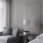 Modern Glass Pendant Light With Integrated LED for Dining Room — Ashbury Home & Living