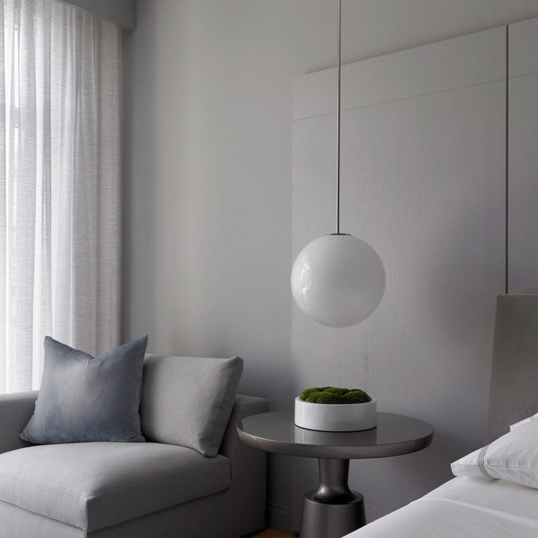 Modern Glass Pendant Light With Integrated LED for Dining Room — Ashbury Home & Living