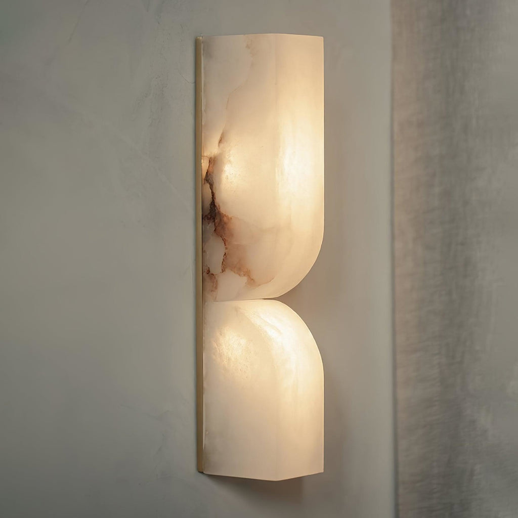 Modern Marble Wall Light With Warm LED Glow for Living Room — Ashbury Home & Living