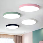 Low-Profile Round LED Ceiling Light With Minimal Frame