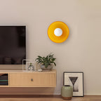 Scandinavian Glass Disc Ceiling Light With Flush Mount Design