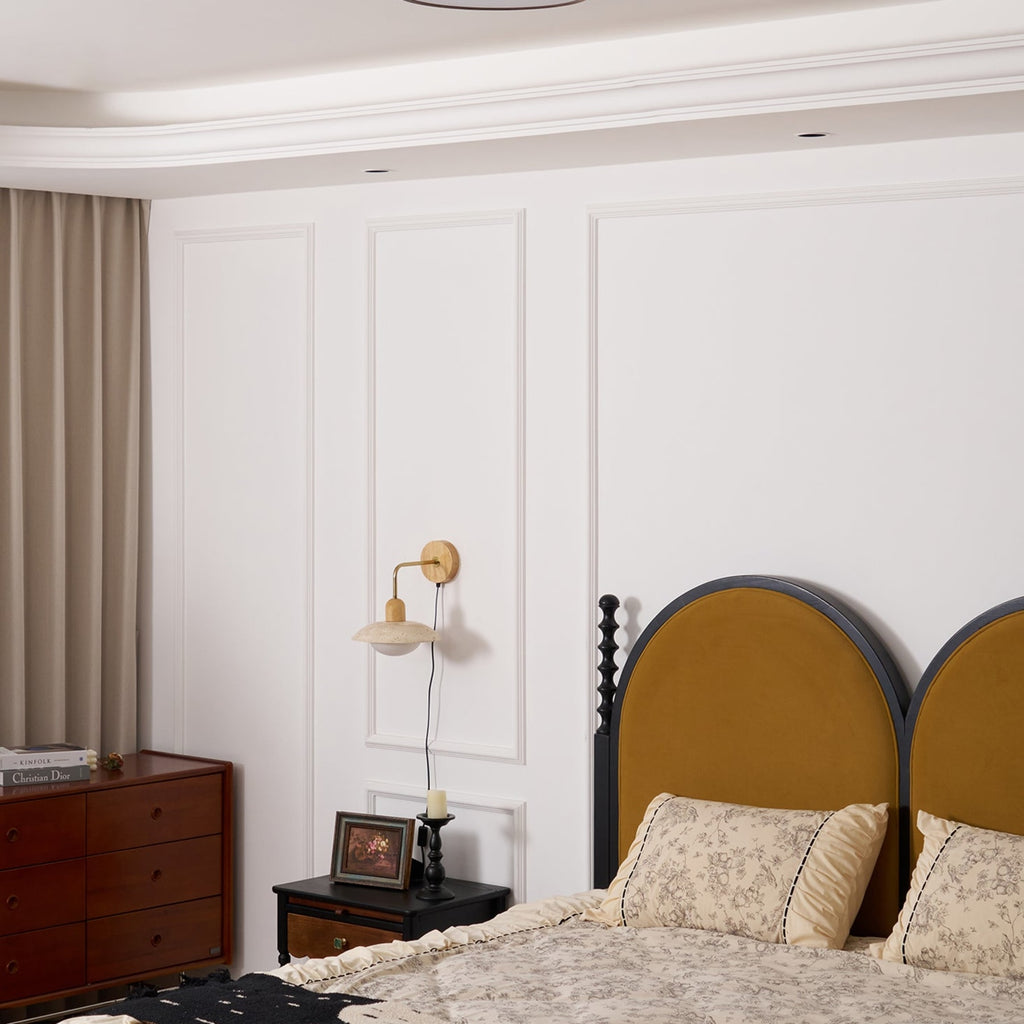 Scandinavian Wood Flush Mount Ceiling Light for Living Room — Ashbury Home & Living