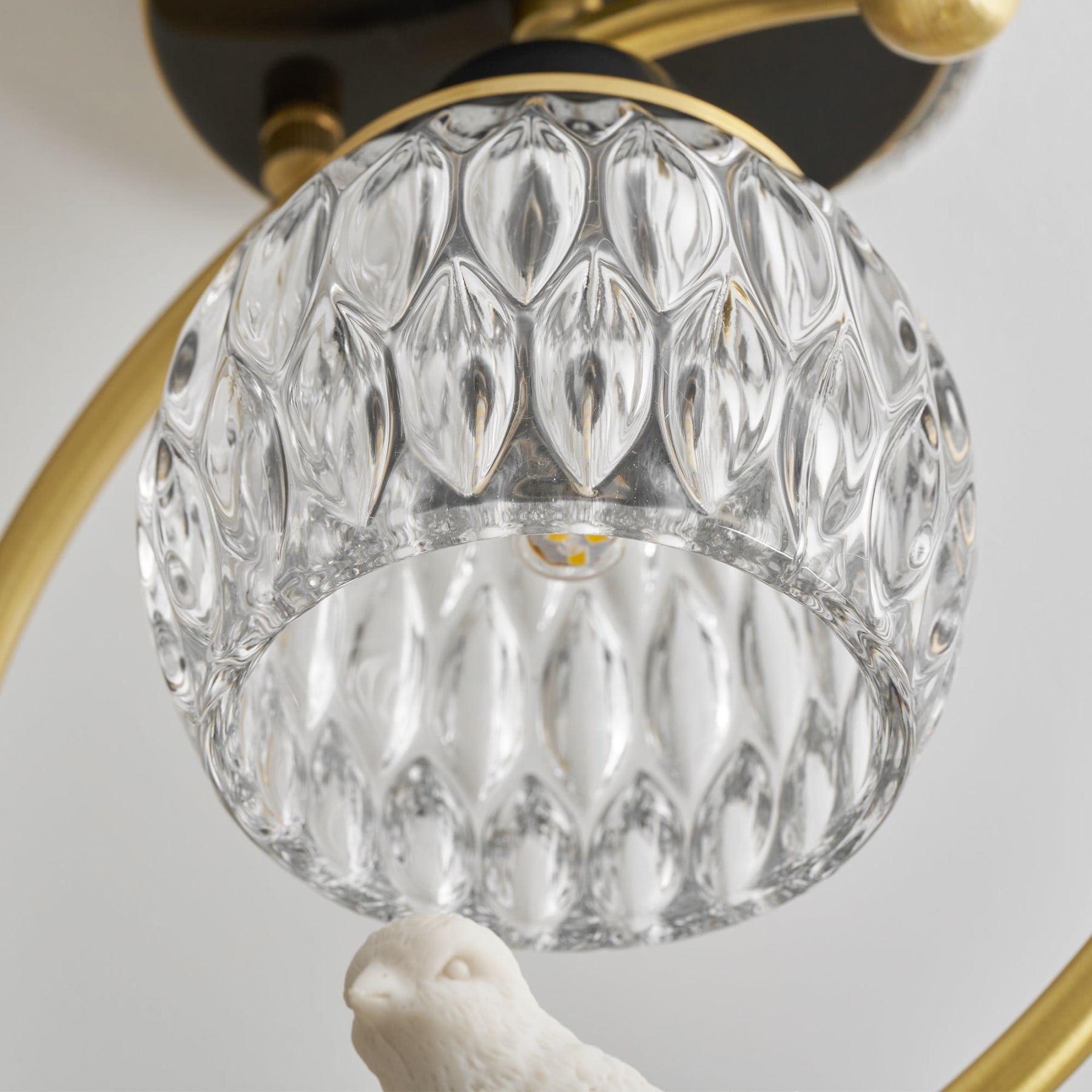 Contemporary Solid Brass Flush Mount Ceiling Light — Ashbury Home & Living