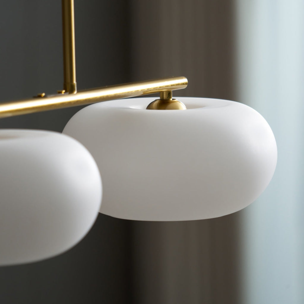 Modern Glass Pendant Light With Tri-Colour LED Glow — Ashbury Home & Living