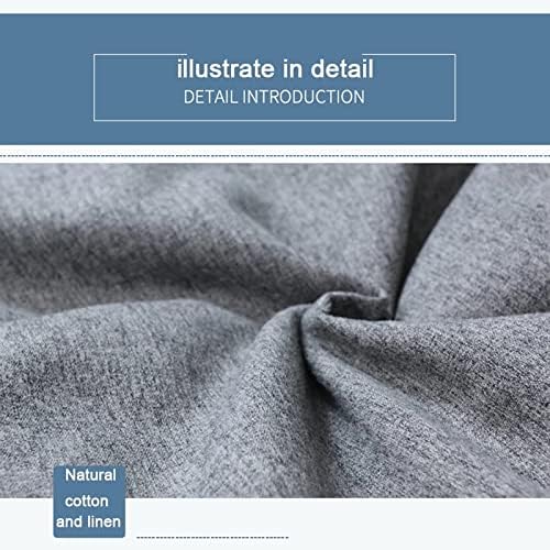 Bean Bag Chair Cover Linen Look Lazy Sofa Cover without Filling Removable Washable Teardrop Bean Bag Cover for Living Room | Bedroom and Playroom